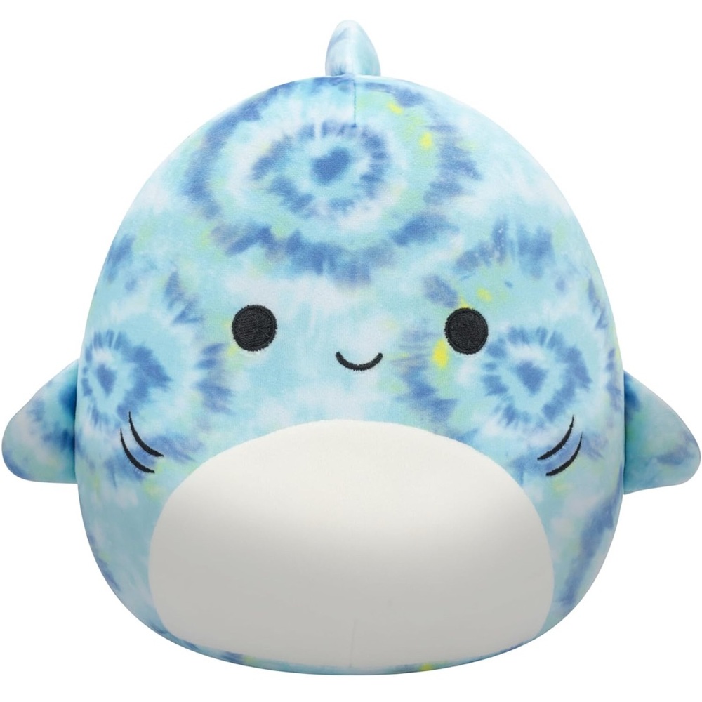 Luther 8” Shark Blue Tie-Dye Squishmallows Plush